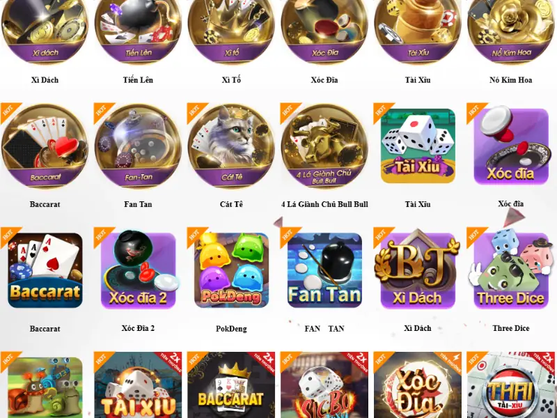 Danh mục game bài 3D nổi bật tại Daga